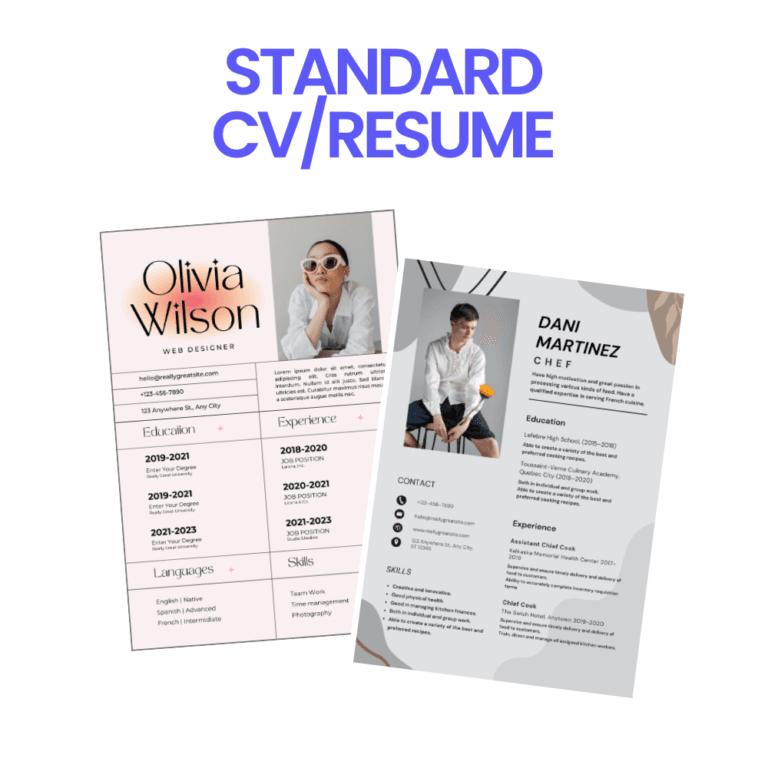Standard CV/Resume