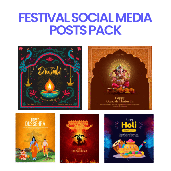 FESTIVAL SOCIAL MEDIA POSTS PACK