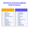 FESTIVAL SOCIAL MEDIA POSTS PACK