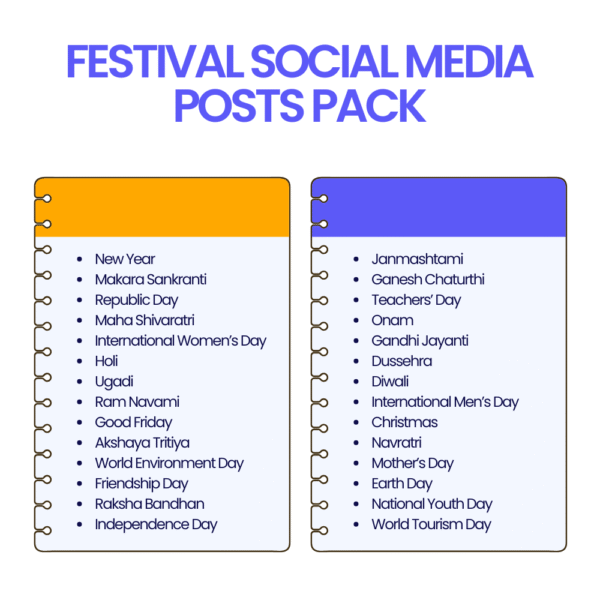 FESTIVAL SOCIAL MEDIA POSTS PACK